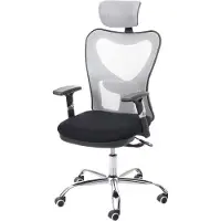 Mendler Bureaustoel -F13, bureaustoel draaistoel, schuiffunctie 150kg belastbaar stof/textiel ~ zwart/grijs