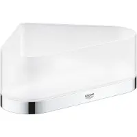 GROHE Selection hoek douchetray met houder - chroom - 41038000
