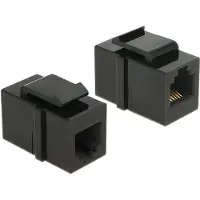DeLOCK RJ12 keystone - RJ12 connector naar RJ12 connector - CAT 3 Ongeremd