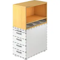 Hjh OFFICE PRO SIGNA SCA1 - Rolcontainer Beuken