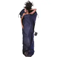 Cocoon - MummyLiner Silk / Cotton - Reisslaapzak 241 x 90/56 cm, blauw