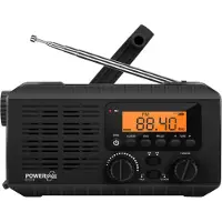 Powerplus Ox Solar | TWEEDEKANS PRODUCT ! | Dynamo USB oplaadbare AM FM Scan Radio | Powerbank | Zaklamp | Klok | Wekker - Noodradio| SOS Alarm