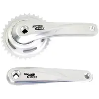 Sunrace Crankstel - 170mm - 33T - Aluminium - Zilver - Stadsfiets