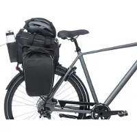 Basil Bagagefietstas Miles XL Pro, 9-36 liter, 31 x 23 x 20 cm - zwart/lime