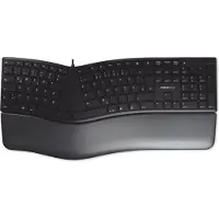 Cherry KC 4500 - Ergonomisch Toetsenbord - QWERTZ - Duits - USB - Zwart