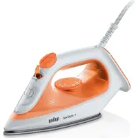Braun TexStyle 1 SI1009OR - Stoomstrijkijzer - Eenvoudig Strijken - Lichtgewicht - Oranje