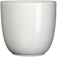 Mica Decorations Bloempot Pot rond es/17 tusca 18.5 x 19.5 cm wit Mica