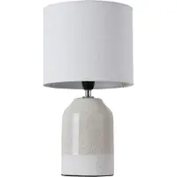 Pauleen Sandy Glow - LED-tafellamp E14 max. 20W - Keramiek Beige Wit