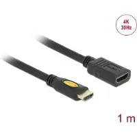 DeLOCK - 1.4 High Speed HDMI verlengkabel (m/f) - 1 m - Zwart
