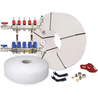 Vloerverwarming-Direct 8 Groeps Set Open LT-verdeler (8 groeps)