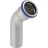 Geberit mapr.rvs bocht 45gr 22mm glad