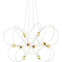 DCW éditions Munari Kroonluchter 10 Lights | Gold | To be assembled with step-by-step manual