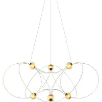 DCW éditions Munari Kroonluchter 6 Lights | Gold | To be assembled with step-by-step manual