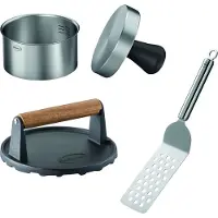 Rösle Hamburgerset BBQ Zilver (Set van 3)
