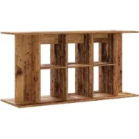vidaXL Aquariumstandaard 120x40x60 cm bewerkt hout oud houtkleurig