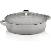 kela Braadpan Calido met Deksel Rond Grijs 3,2L