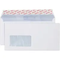 Elco Premium C6/5 Kleefstrip Enveloppen Wit 229 (B) x 114 (H) mm Met Venster 100 g/m² 500 Stuks