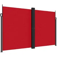 vidaXL - Windscherm - uittrekbaar - 200x600 - cm - rood