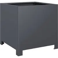 vidaXL Plantenbak 40x40x40 cm staal antracietkleurig