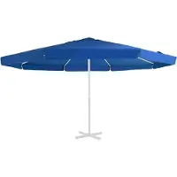 vidaXL Vervangingsdoek voor parasol 515 cm azuurblauw