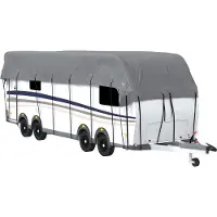 vidaXL Caravan dakbedekking 1000x300 cm vliesvlies grijs