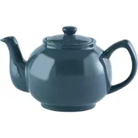 Price & Kensington Price en Kensington - Theepot - 6 pers. - Niet zwaar - Handvat blijft koud - 1u warm - Aardewerk - Blauwgroen - 1.1 L - Ø 12 cm