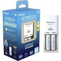 Panasonic Lader BQ-CC50 + 2x AA AA 2000mAh