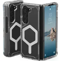 Uag Plyo Pro Backcover voor de Samsung Galaxy Z Fold 5 - Ice