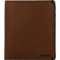 Fossil portemonnee Joshua Vegan Cactus Bifold Medium Brown bruine