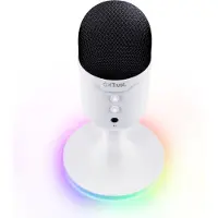 Trust GXT 234W Yunix - USB Microfoon - Gaming en Streaming - Cardioïde - RGB Verlichting - Wit