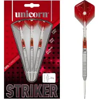 Unicorn dartpijlen Core XL Striker 49 mm 22g tungsten zilver