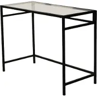 Skye Decor , Netwerkwerkblad / 100x45cm M100, Bureau, Zwart, 100% gehard glas, 100 x 45 x 75 cm