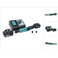 Makita Ratel, DWR 180 RT1 Accu ratelschroevendraaier 18 V 47.5 Nm 1/4" 3/8" + 1x accu 5.0 Ah + lader (1/4" - 3/8")