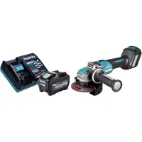 Makita GA 041 GT101 Accu haakse slijper 40 V max. 125 mm X-LOCK Brushless + 1x oplaadbare accu 5.0 Ah + lader