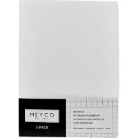 Meyco Bedzeil Molton Babybedje Wit 2st.