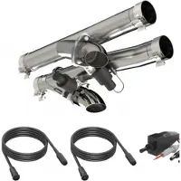 QTP 2021-2024 Ram TRX 6.2L Aggressor Cutout Pipe