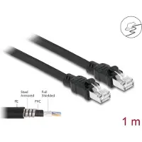 DeLOCK Network cable RJ45 Cat.6A F/UTP with inner metal sheath 1 m