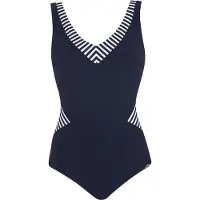 Sunflair Badpak donkerblauw / wit