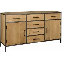 Tower Living Luna Sideboard 160cm / 2 drs - 6 drws (Naturel, 160x90x45cm)