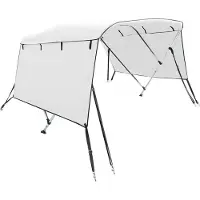 vidaXL Biminitop 4 bogen met zijwanden 243x(185-198)x137 cm