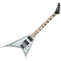 Jackson X Series Rhoads RRX24M Snow White with Black Pinstripes