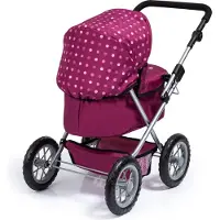 Bayer - Poppenwagen Trendy - Paars met Stippen
