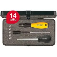 Wiha TorqueVario-S ESD Momentschroevendraaier Werkplaats, Elektronica en fijnmechanica 14-delig 0.4 - 1 Nm DIN EN ISO 6789