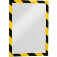 Durable Duraframe informatiekader A4 zelfklevend zwart/geel (2 stuks)