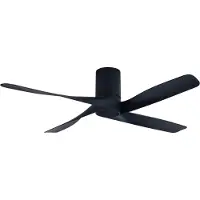 Lucci air Riviera Plafondventilator 35 W (Ø x h) 132 cm x 28 cm Zwart Met afstandsbediening