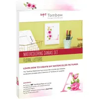 Ginza.se - Watercoloring Canvas set Floral Letters
