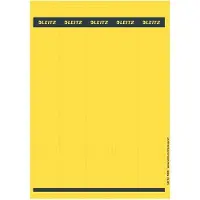 Leitz - étiquettes de dos pour classeurs, 39 x 285 mm, long, étroit,jaune, approprié pour classeurs standards et encarton