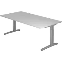 Hjh OFFICE PRO XTRA XB 2E SS - Grijs 200 x 100 Tafelhoogte I In hoogte verstelbaar