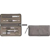 Zwilling Maniküre Pediküre Set 3tlg. mit Kombi-Nagelschere, Leder, schwarz Manicureset 1 st