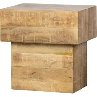 Woood Balk Too Salontafel - Hout - Naturel - 50x50x35